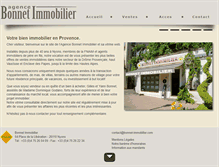 Tablet Screenshot of bonnet-immobilier.com